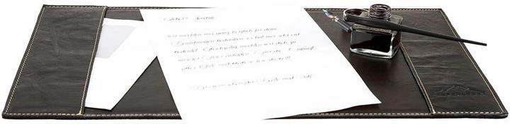 Actual product image Alpenleder Desk pad Piedmont 51.5 x 29 cm, ebony wood (51.5 x 29 cm)