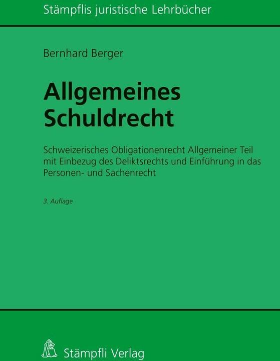 Immagine prodotto Berger Bernhard, Allgemeines Schuldrecht (Tedesco, Bernhard Berger, 2018)