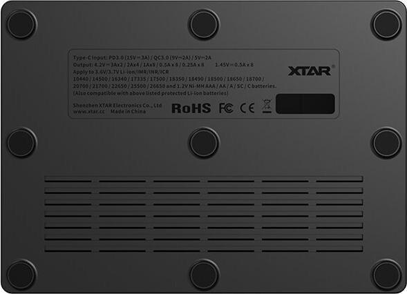 Immagine prodotto Xtar 18650-Akku-Ladegerät VC8S (Batteria + Caricabatterie)