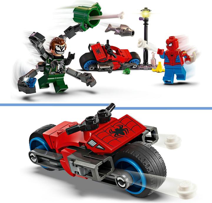 Produktbild LEGO Motorrad-Verfolgungsjagd: Spider-Man vs. Doc Ock (76275, LEGO Marvel)