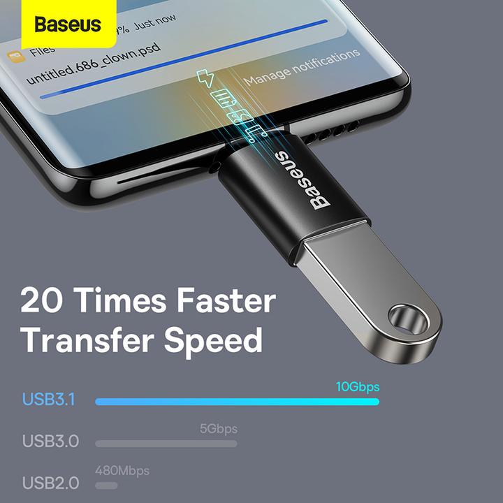 Produktbild Baseus USB Typ-C zu (USB-A, USB Typ C)