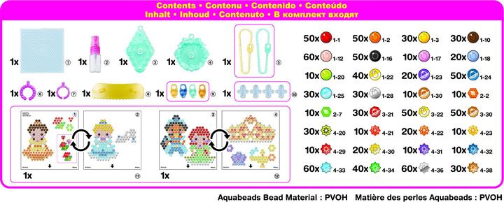 Actual product image Aquabeads AQB Disney Princesses Jewellery Set