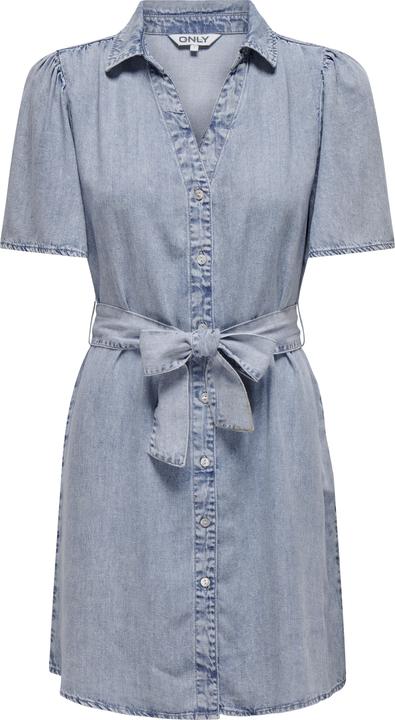 Actual product image Only Regular fit Shirt collar Boxy sleeves Short dress Denim dress (S)