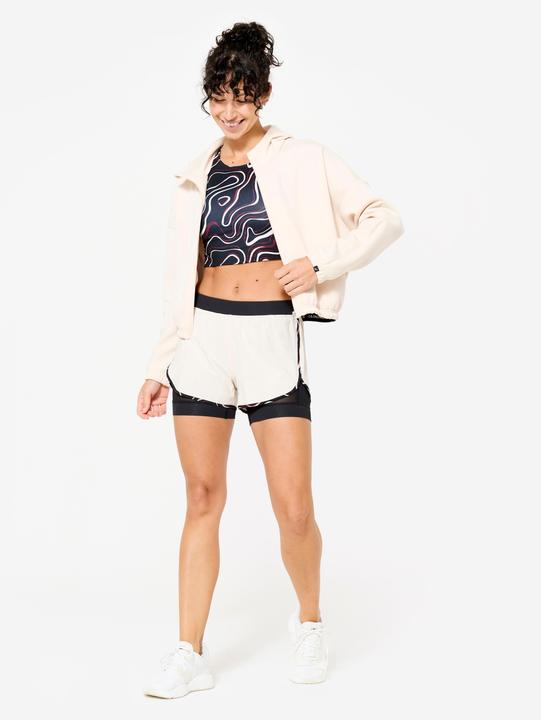 Produktbild Domyos Crop Top Damen - schwarz (L)