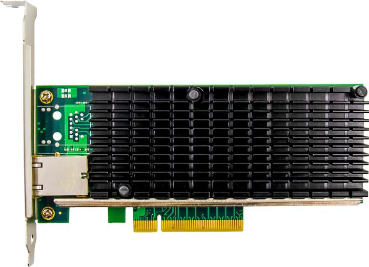Produktbild InLine 10-Gigabit Netzwerkkarte, 1x RJ45 10Gb/s, PCIe x8, inkl. low profile Slotblech (PCIe)