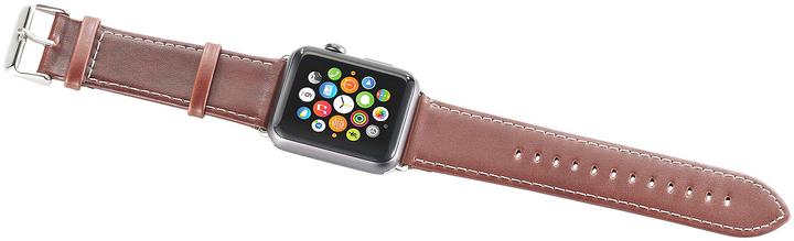 Image du produit Callstel Bracelet en cuir lisse pour Apple Watch (Cuir véritable, Montre Apple)