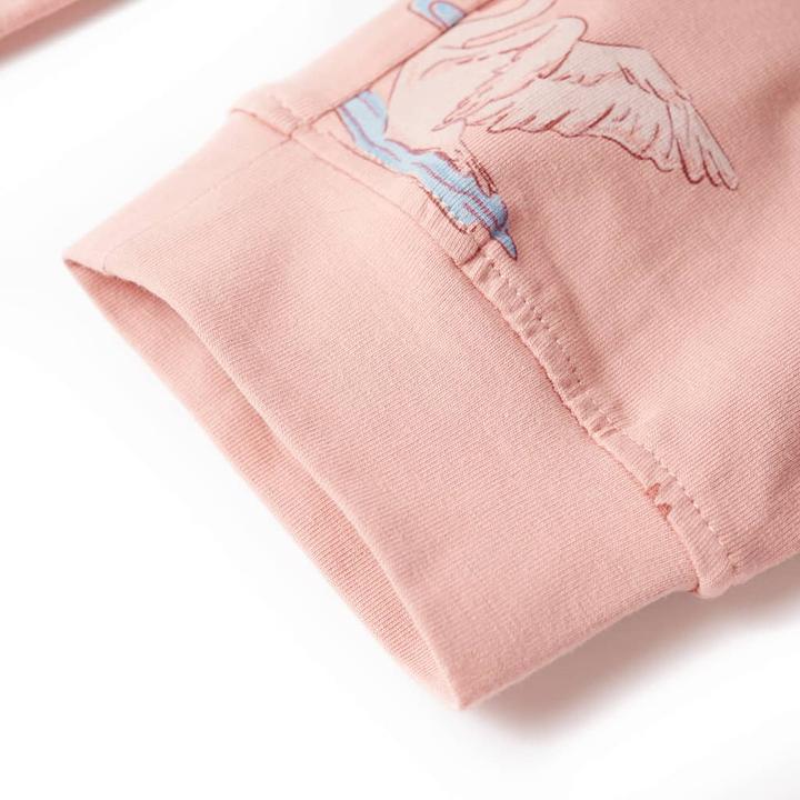 Produktbild VidaXL Kinderpyjama mit Langen Ärmeln Hellrosa 104,Material: 95 (104)