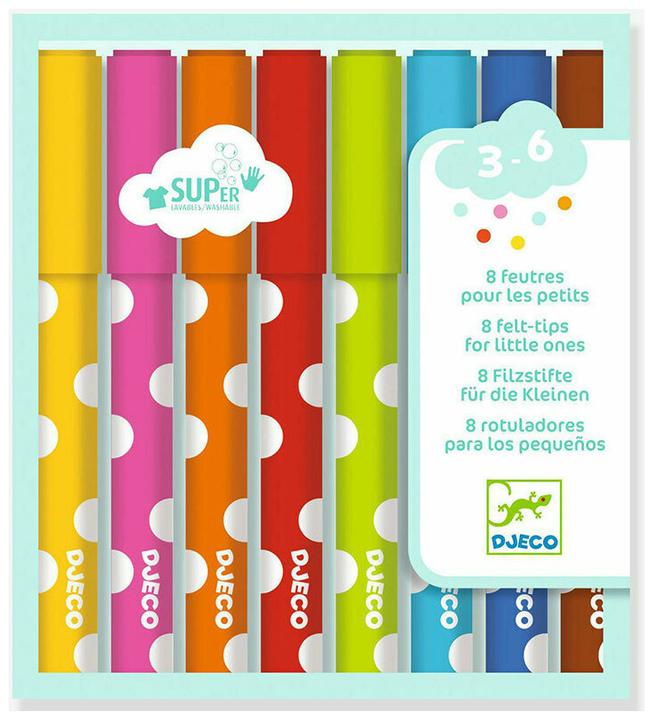Produktbild Djeco Filzstifte für die Kleinen (Multicolor, 8 x)