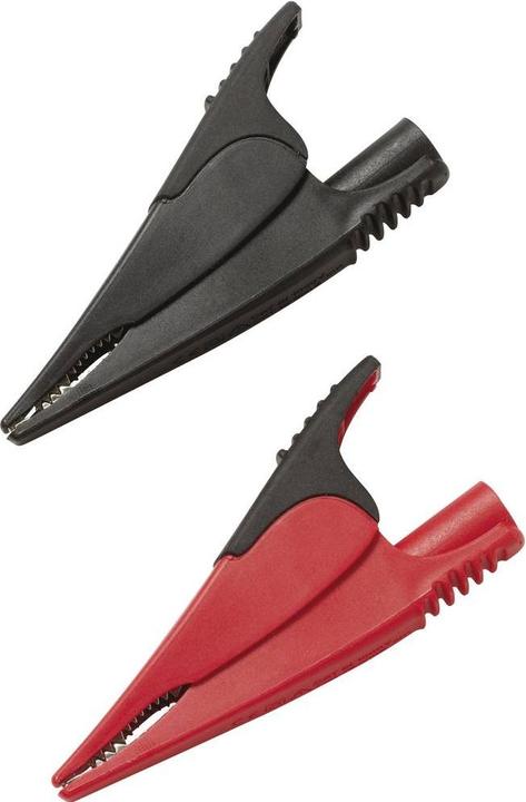 Produktbild Fluke Krokodilklemmen, breit, rot/schwarz (Klemme)