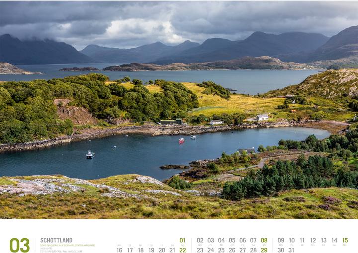 Image du produit Schottland - Unterwegs zwischen Highlands und Hebriden Kalender 2026 (54 x 42 cm, Allemand)