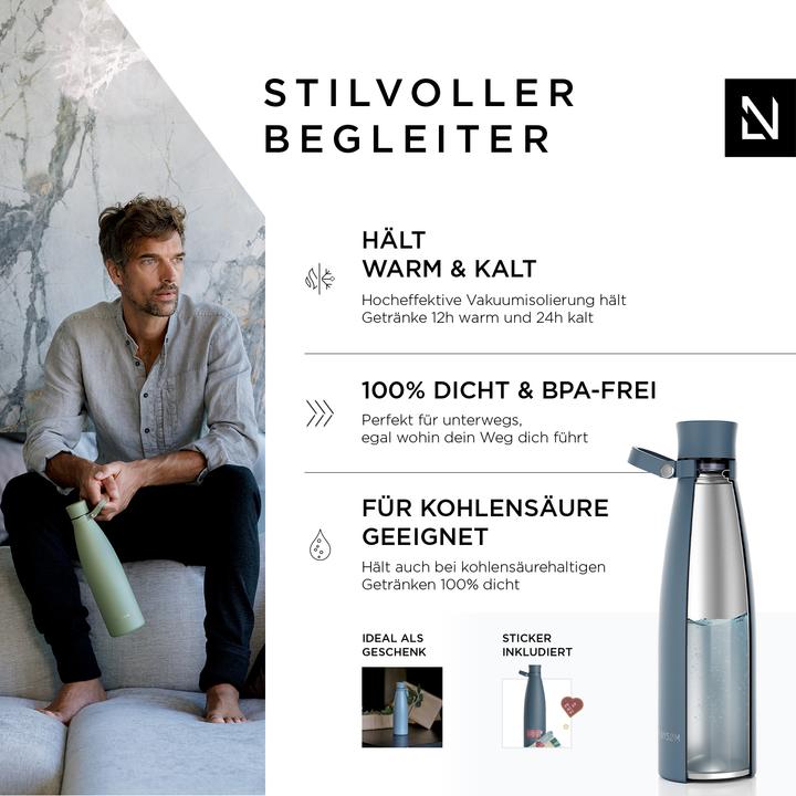 Produktbild Lars Nysøm Edelstahl Trinkflasche Nåde (0.75 l)