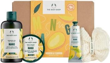 Body Shop Mango Duschgel 250ml, Mango Body Yogurt 200ml, Body Scrubber (250 ml)