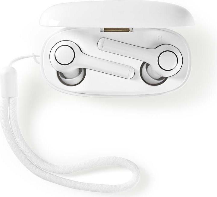 Actual product image Nedis Talk/Music 6h, 18h with charging cradle HPBT5055BK, white (6 h, Wireless)