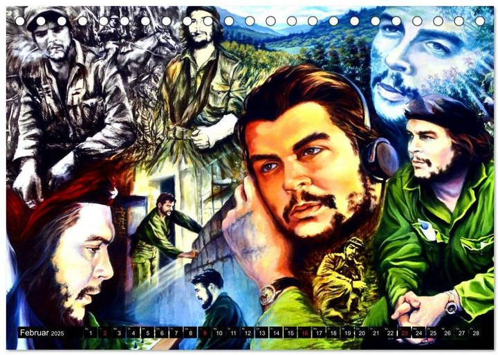 Produktbild CHE - Ernesto Che Guevara in Kuba (Tischkalender 2025 DIN A5 quer), Monatskalender (A5, Deutsch)