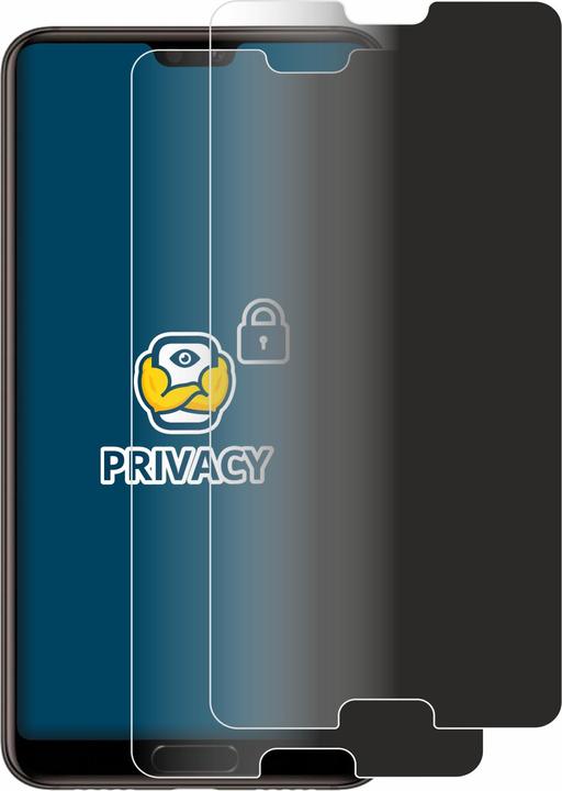 Productafbeelding BROTECT Anti-spionnetje privacyfolie Beschermfolie tegen blauw licht (2 Stuk, Cubot P20)