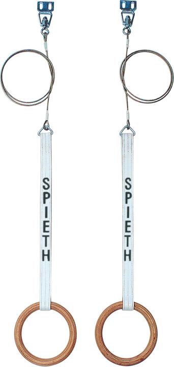 Image du produit Spieth Anneaux de gymnastique pour cage d'anneaux ou anneaux de plafond système "Berlin