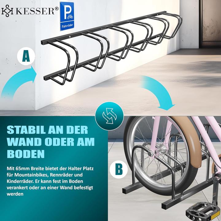 Image du produit Kesser Fahrradständer für 6 Räder mit Parkschild