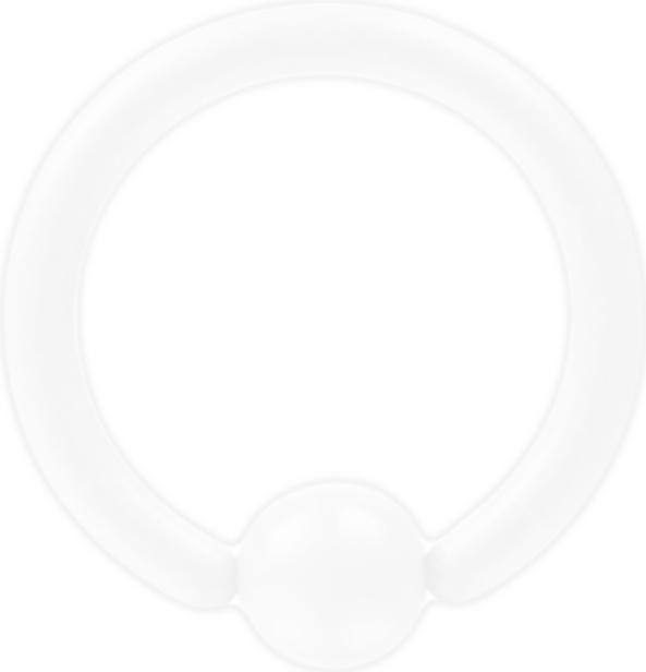 Produktbild Star Piercing Micro Ball Closure Ring Pure White (ohne Messing, Chirurgenstahl 316L)
