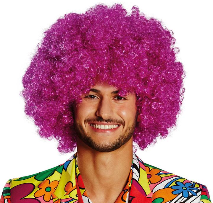 Mottoland Freaky Happy Hippie perruque afro rose