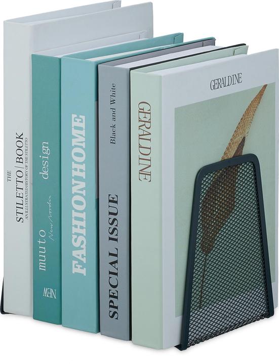 Actual product image Relaxdays 2x bookend (12.5 x 9 x 14 cm)