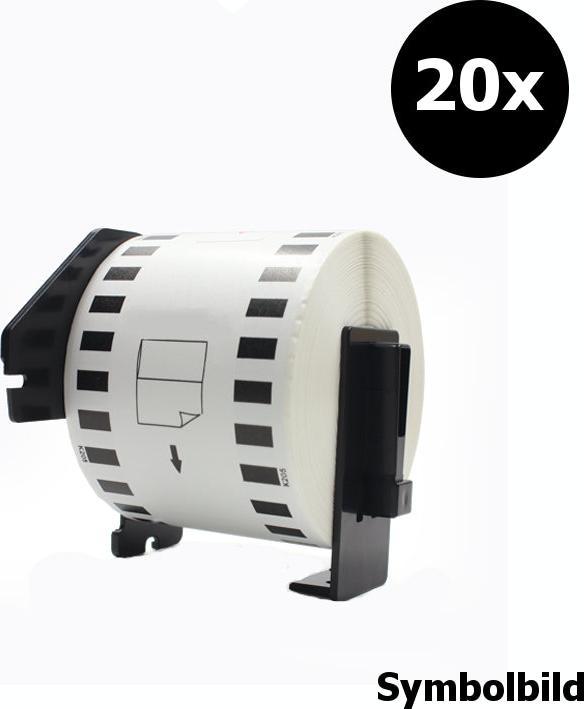 Produktbild Hermex Kompatibel 38mm x 30,48m Endlos Etikette Brother DK-22225