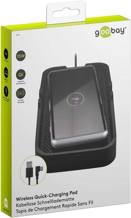 Produktbild Goobay Kabelloses Kfz-Schnellladegerät 15 W (15 W)