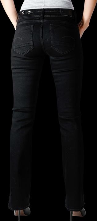 Actual product image G-Star Midge Mid Bootcut Elto Nero Superstretch pitch black (W25/L32)