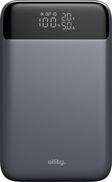 Actual product image Allity power bank APB-200 PD for laptop QC 130W 20000 mAh gray (20000 mAh, 130 W, 130 Wh)