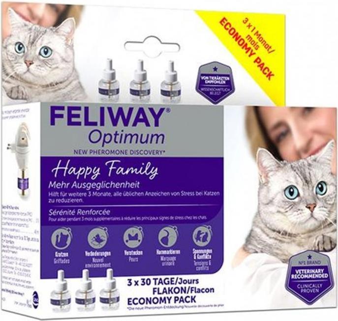 Actual product image Feliway Optimum refill bottle Trio (Cat, 144 ml)