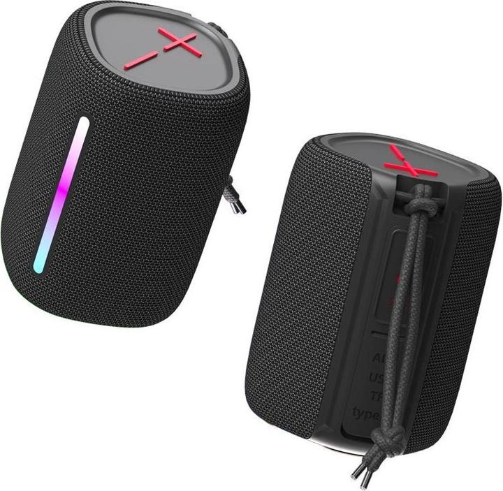 Produktbild Forever Bluetooth Lautsprecher BS-10 LED schwarz (5 h, Stromversorgung über USB)