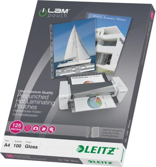 Image du produit Leitz Feuilles de plastification à chaud (A4, 100 pièce(s), 125 µm)
