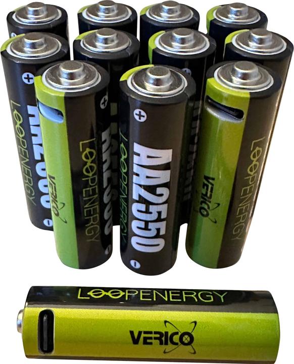 Produktbild Verico Li-Ion-Akku Loop Energy AA, mit USB-C Buchse, 12er Pack (12 Stk., AA, 1700 mAh)