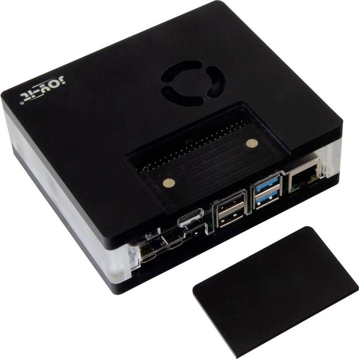 Actual product image Joy-it Joy it SBC Case Suitable for: Raspberry Pi removable GPIO cover, incl. active cooler, with.