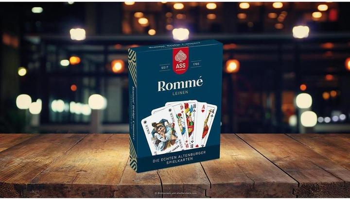 Actual product image Cartamundi Romme 2x55 cards linen French picture FSC (German)