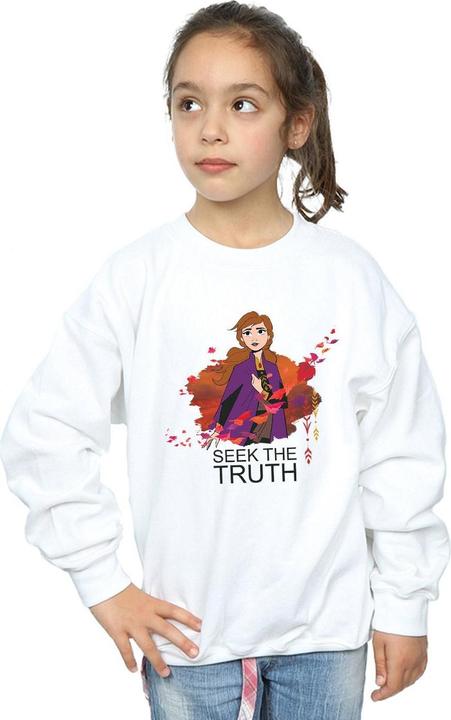 Actual product image Disney Girls Frozen 2 Anna Seek The Truth Wind Sweatshirt (116)