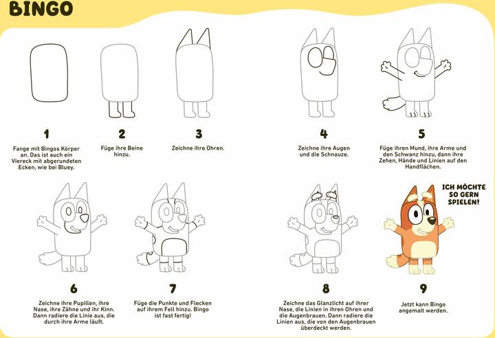 Actual product image BLUEY - Learn to draw