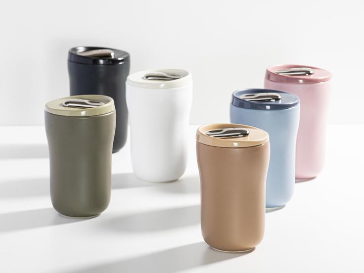 Produktbild Ladelle ECO BREW II To-Go-Becher doppelwandig keramik schwarz 0,35l (0.35 l)