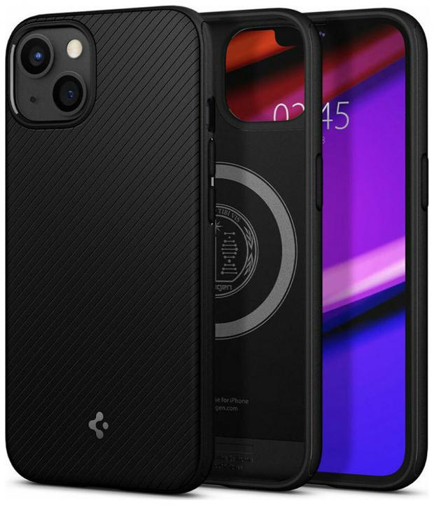 Actual product image Spigen Case Mag Armor MagSafe Apple iPhone 13 Matte Black (SPN1787BLK) - SPN1787BLK (Apple iPhone 13)