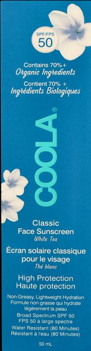 Image du produit Coola Suncare Classic Lotion White Tea (Crème solaire visage, SPF 50, 50 ml, 50 g)