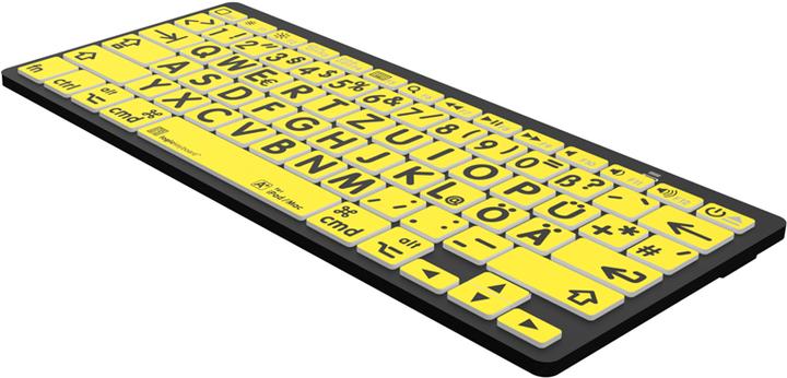 Produktbild Logickeyboard LKB-LPBY-BTON-DE Tastatur Bluetooth QWERTZ Deutsch Schwarz (DE, Kabellos)