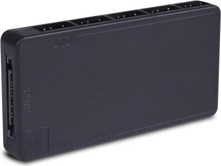 Actual product image Alphacool Core 11x 3-pin DRGB splitter - black (11 Fan)