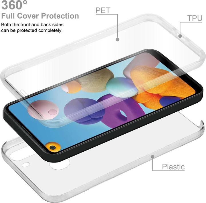 Produktbild Cadorabo TPU 360 Grad Case Cover (Samsung Galaxy A21)