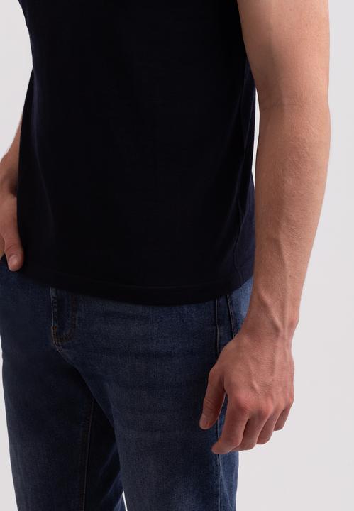 Actual product image Cash-Mere Kaschmir T-Shirt mit V-Ausschnitt (XL)