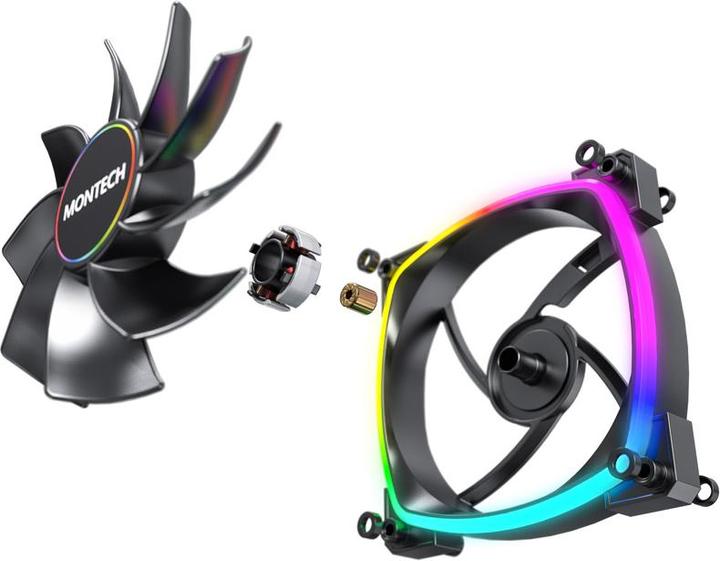 Actual product image Montech RX140 PWM - black (140 mm, 1 x)