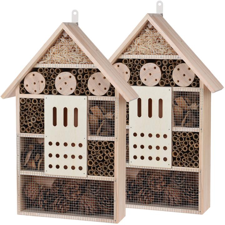 Immagine prodotto ProGarden Set di 2 hotel per insetti, 51 x 35 x 10 cm (Api, Coccinelle)