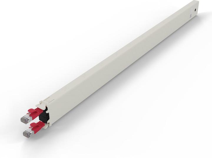 PATCHBOX one / Cassette / 30RU / Cat 6A, STP, 1.8 m, Rot (STP, CAT6a, 1.80 m)