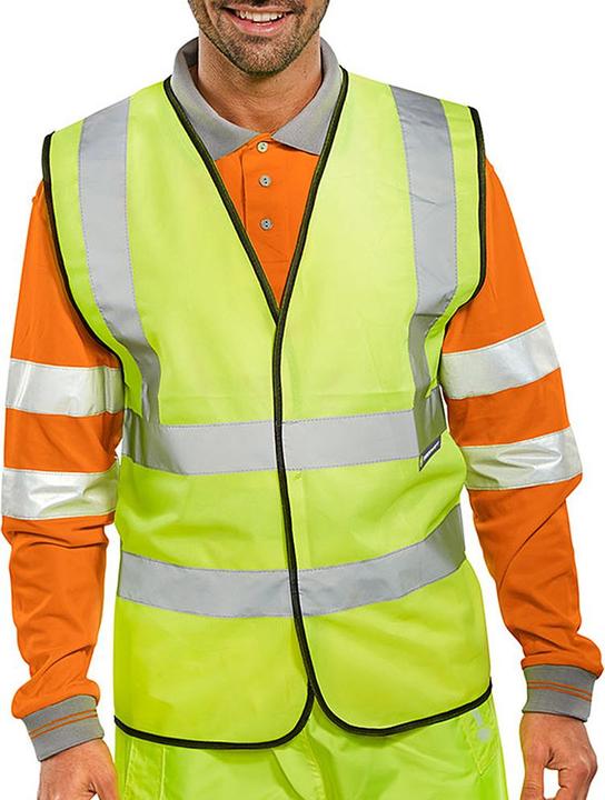 Actual product image B Seen Waistcoat Hi-Vis Yellow M (M)