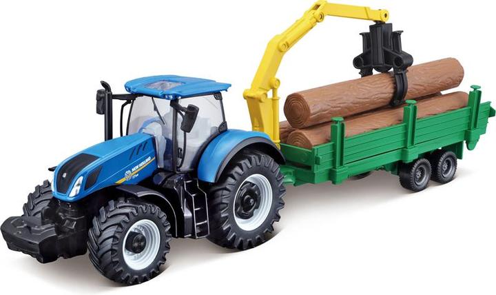 Produktbild Bburago Farm Tractor mit Anhänger Fendt und New Holland