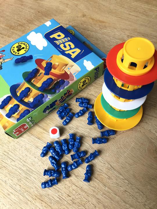 Actual product image Jumbo Tower of Pisa Travel Games (German, French, English)