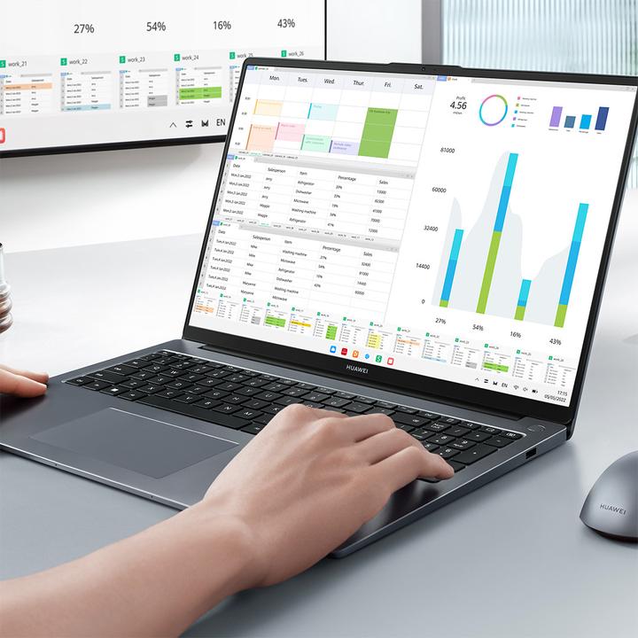 Productafbeelding Huawei Matebook D16 (16", Intel Core i5-12450H, 16 GB, 512 GB, NL)